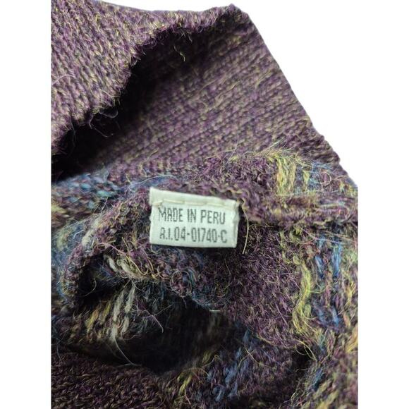 VTG 90s JP Tilford for Harry Rosen 100% Alpaca Mens Sweater Sz S - Picture 5 of 5